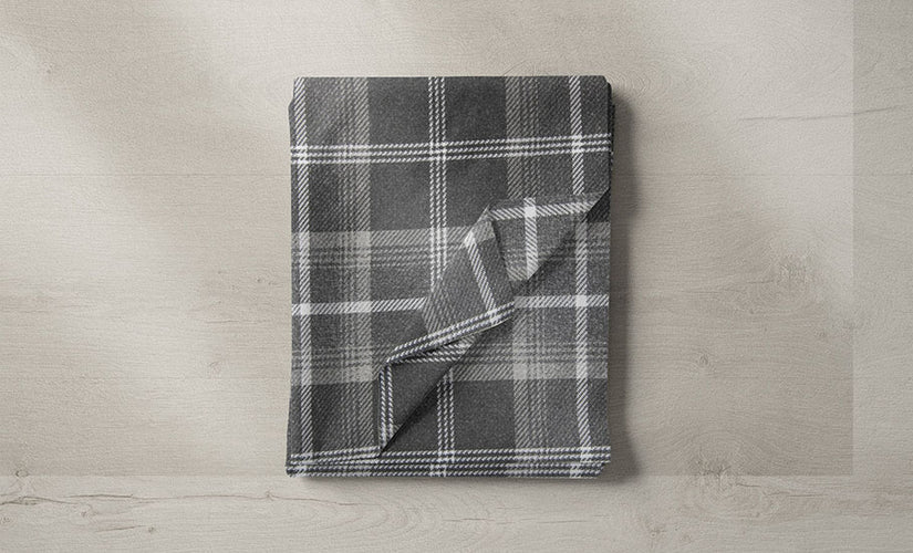 Grey Curtain & Upholstery Fabric