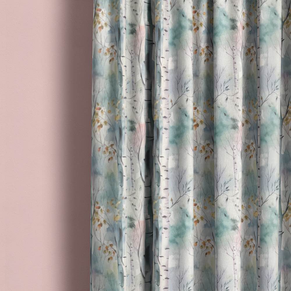 Leaf fabric for Roman blinds in soft botanical and foliage-inspired prints.