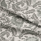 Beautiful grey Acanthus Linen Curtain Fabric, adding a touch of class to your home decor