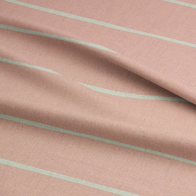 Adige Blush striped curtain fabric, ideal for contemporary curtain designs.