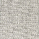 Silver-toned heavy weave fabric, ideal for modern upholstery projects.