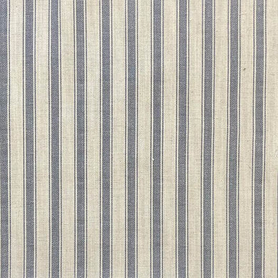 Albany Stripe Upholstery Fabric in Blue, Beige, and White, perfect for adding a touch of elegance and comfort to your furniture and home decor