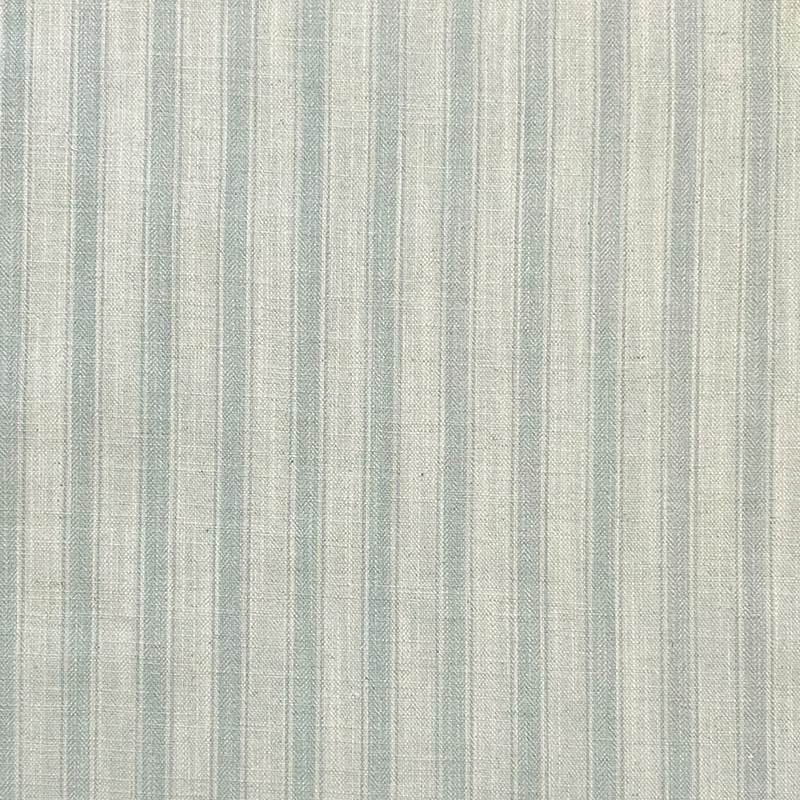 Albany Stripe Fabric in classic blue and white, perfect for upholstery and home decor projects