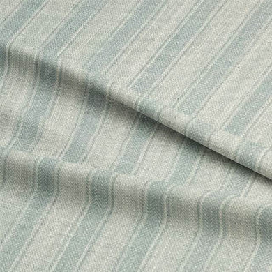 Soft and durable Albany stripe fabric in neutral tones for upholstery and home decor projects