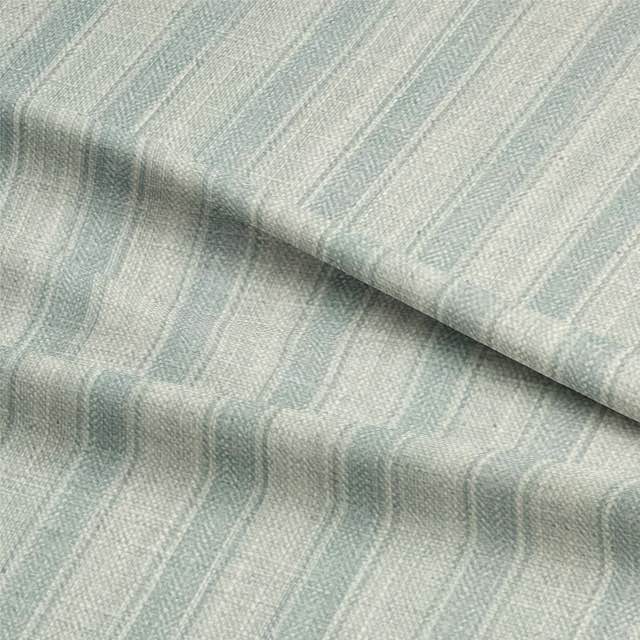 Albany Stripe Upholstery Fabric in Blue and White with Classic Design for Traditional Furniture Upholstery Projects