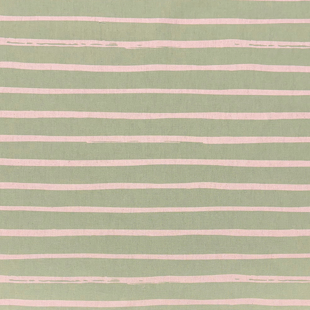 Alcantara Lemongrass striped curtain fabric featuring a warm yellow-green tone for fresh and lively interiors.