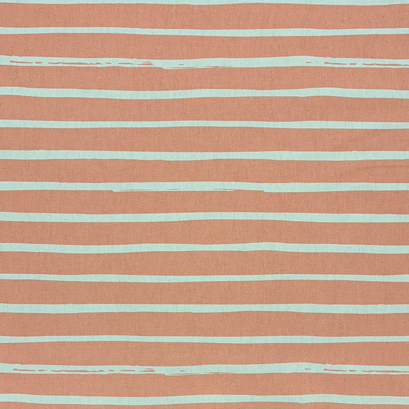 Alcantara Peach striped curtain fabric featuring a soft warm tone, ideal for relaxed, inviting interiors.