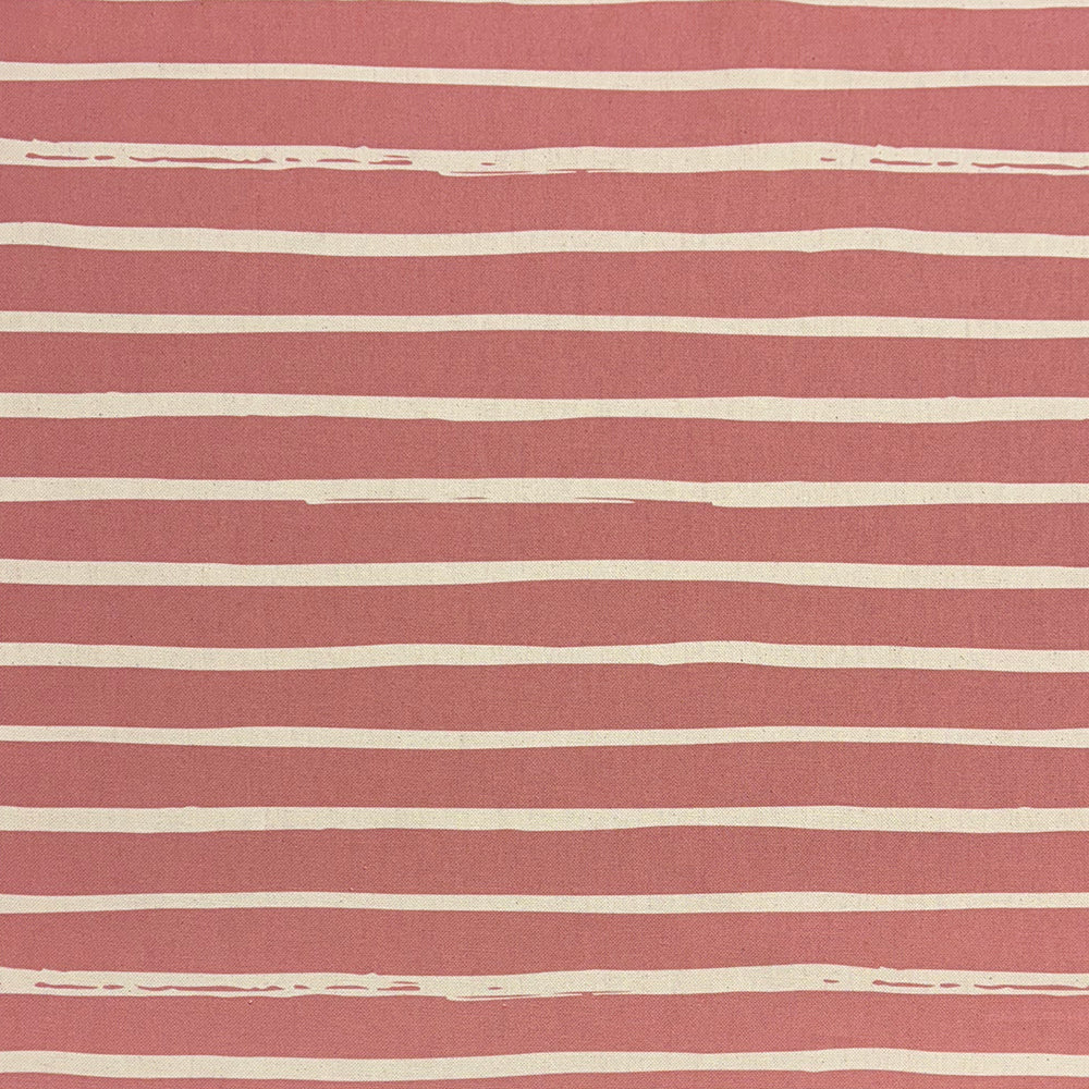 Alcantara Rouge striped curtain fabric in a rich red hue, perfect for bold and dramatic window treatments.
