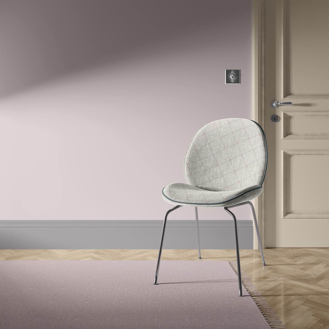 Ampthill Mauve Chalk - Linen Upholstery Fabric