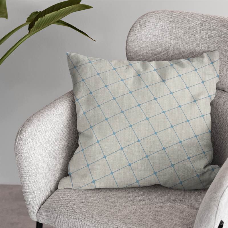 Ampthill Sky Blue - Linen Curtain Fabric