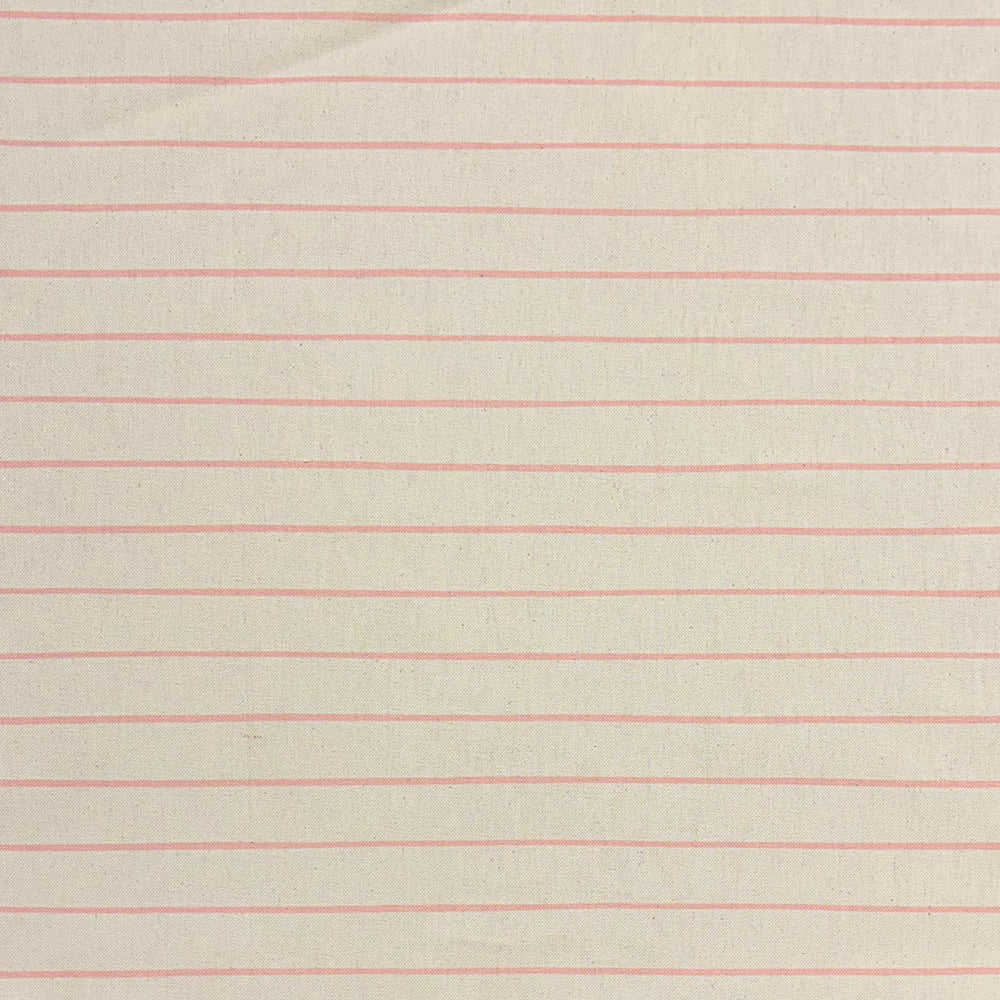 Anfo Blush striped curtain fabric featuring soft pink stripes on a neutral base, perfect for creating a warm, inviting atmosphere.