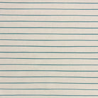 Anfo Teal striped curtain fabric with bold teal stripes on a neutral background, adding a fresh, modern touch to interiors.