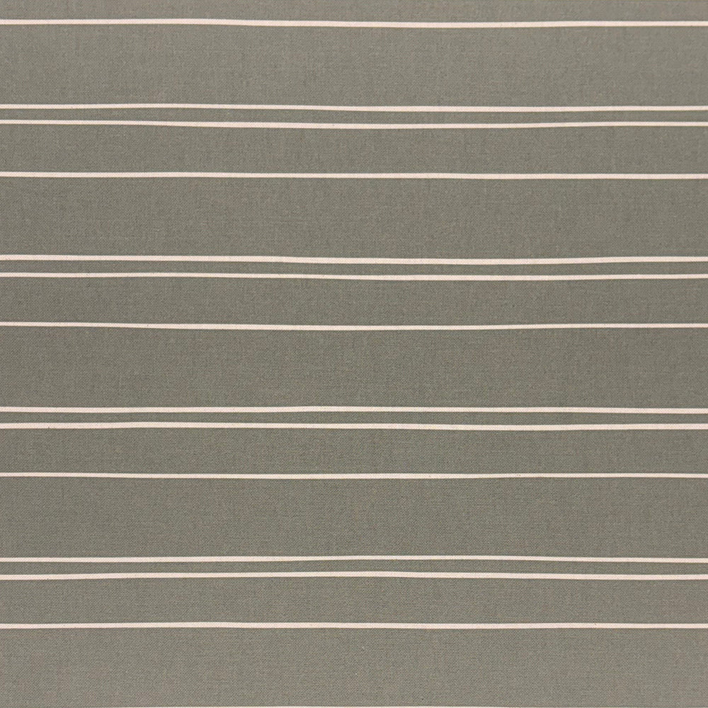 Fennel green striped upholstery fabric with a natural, earthy tone