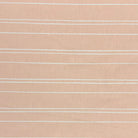 Natural striped upholstery fabric with a soft, neutral palette