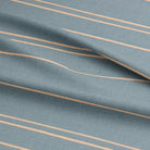 Detailed texture of Arroux sky blue striped upholstery fabric