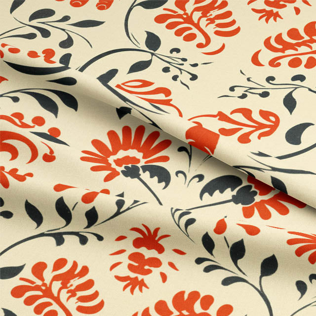 Bamburgh Linen Curtain Fabric in vibrant red color, perfect for adding a pop of color to any room decor