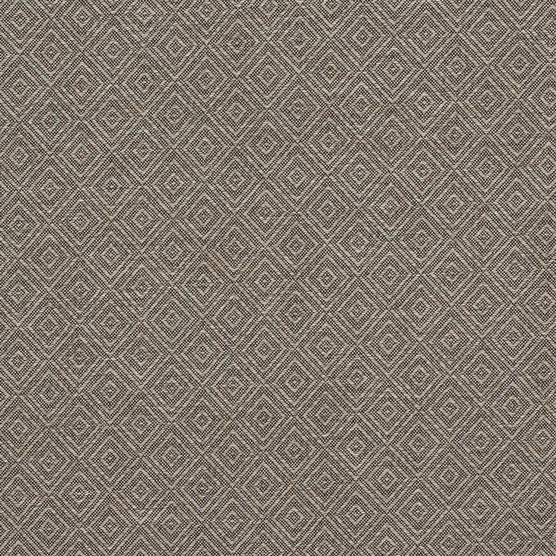 Latte brown textured upholstery fabric with a fire-retardant trellis weave
