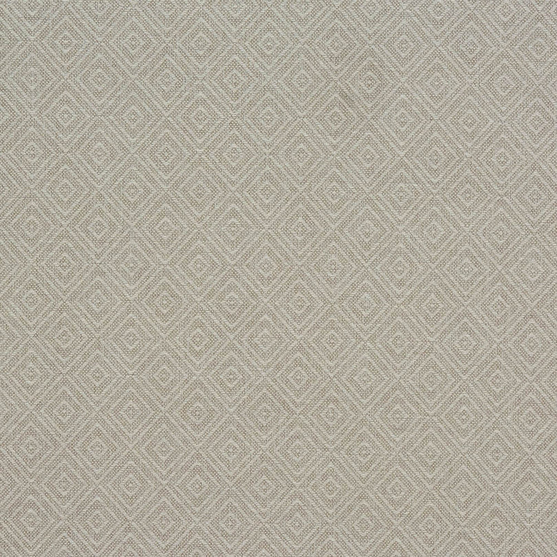 Natural diamond trellis upholstery fabric with a textured woven finish