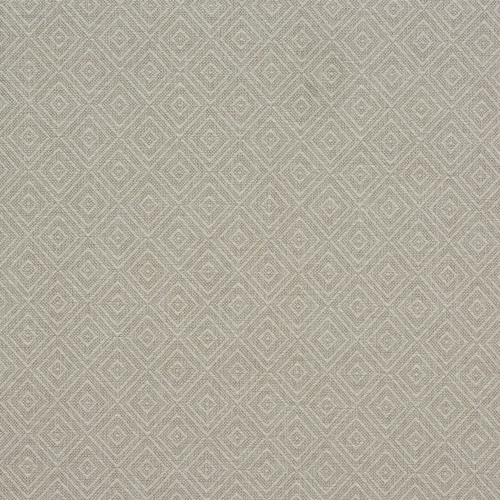 Natural diamond trellis upholstery fabric with a textured woven finish