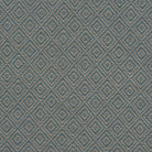 Teal heavy-duty woven fabric featuring a classic diamond trellis motif.