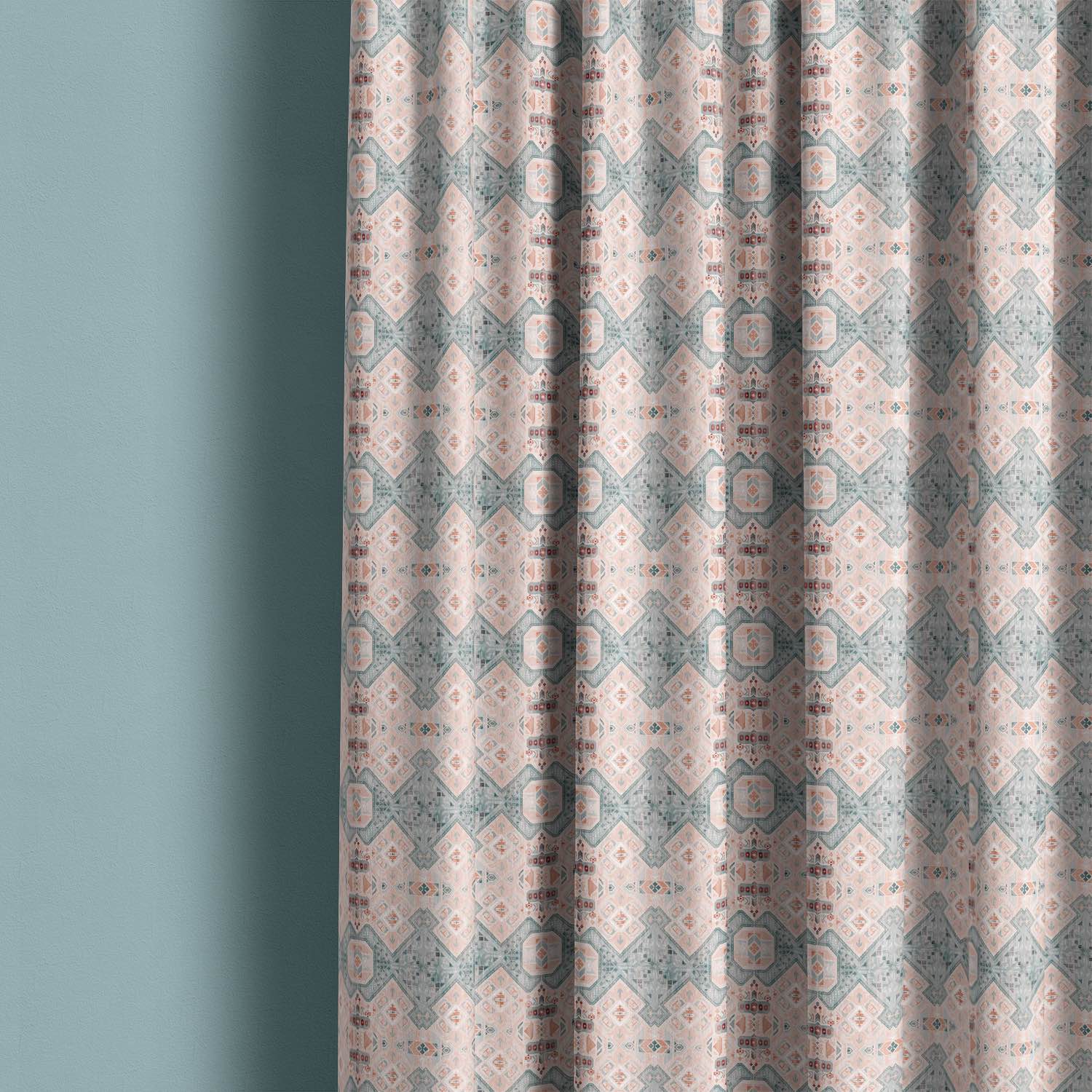 Versatile Boho Ankara Linen Upholstery Fabric Ideal for Upholstering Furniture or Creating Decorative Pillows