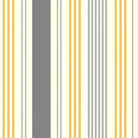 Striped cotton curtain fabric design in Boston Stripe pattern for curtains and blinds