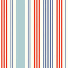 Boston Stripe Cotton Curtain Fabric in Red color, perfect for window treatments