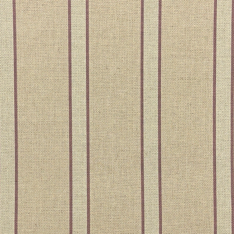 Braemar Wine striped upholstery fabric flat image, rich red wine cotton-linen stripe fabric for upholstery, curtains and blinds