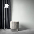 Brampton Stripe Charcoal - Vertical Striped Upholstery Fabric