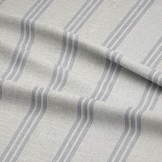 Brampton Stripe Navy - Striped Upholstery Fabric For Sale