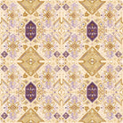 Boho Bursa Upholstery Fabric in vibrant teal color with intricate floral pattern