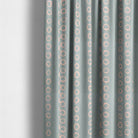 Calaggio Duck Egg Spot Curtain Fabric - Home Styling used in a contemporary curtain setup with soft neutral tones.