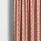 Calaggio Peach Spot Curtain Fabric - Modern Room Decor styled in a warm, contemporary setting.