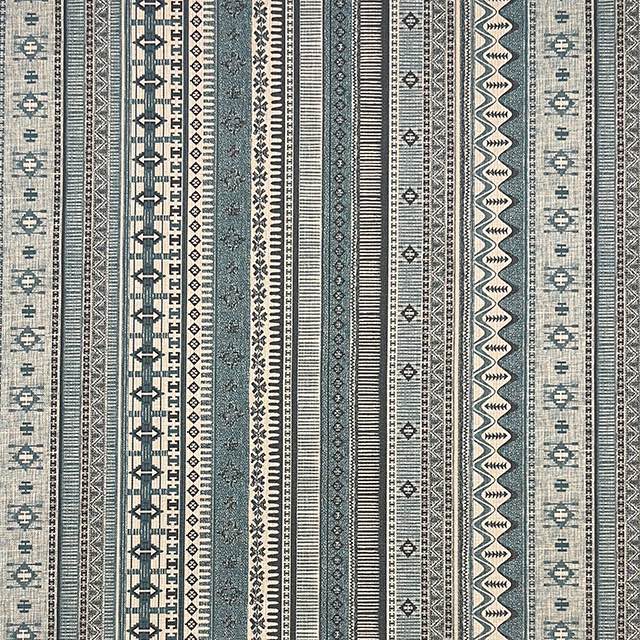 Kalaat Stripe Teal - Moroccan Inspired Upholstery Fabric