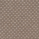 Latte brown fire-resistant upholstery fabric with a geometric dobby pattern