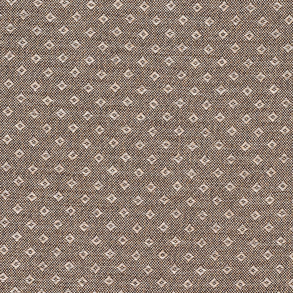 Latte brown fire-resistant upholstery fabric with a geometric dobby pattern
