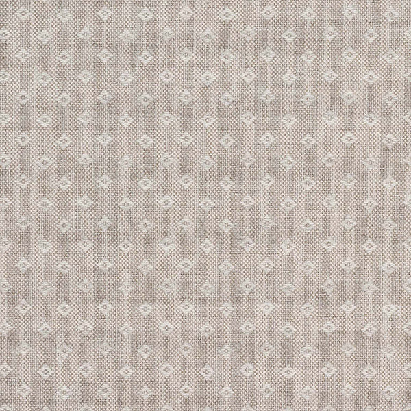 Natural dobby woven upholstery fabric with a fire-retardant finish.