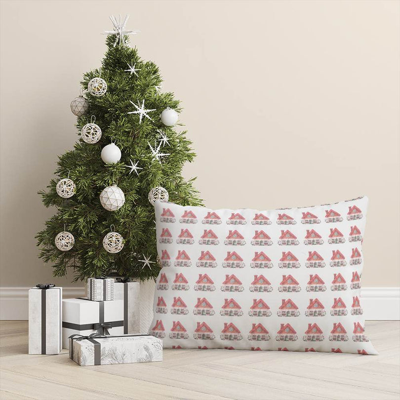 Christmas Cottage - Christmas Fabric For Decorative Cushions