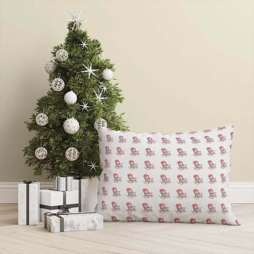 Christmas Rocking Chair - Christmas Fabric For Decorative Cushions