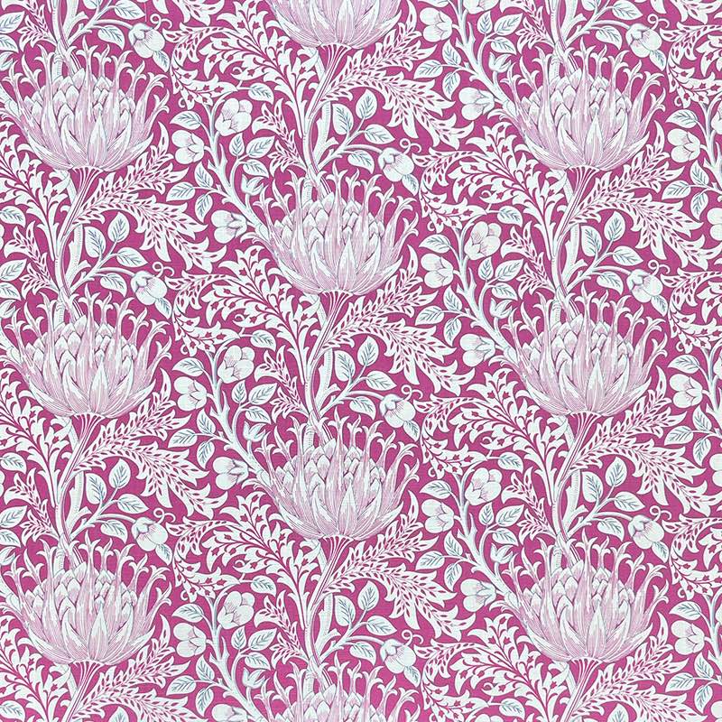 Beautiful Cynara Flower Fabric with intricate floral pattern and vibrant colors