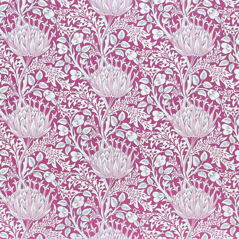 Beautiful Cynara Flower Fabric with intricate floral pattern and vibrant colors