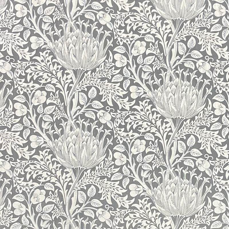 Close-up image of luxurious Cynara Flower Upholstery Fabric with intricate floral design and rich golden hues, perfect for elegant home décor