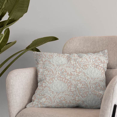 Close-up of beautiful Cynara Flower Fabric, featuring vibrant floral pattern and intricate detailing, perfect for adding a touch of elegance to any space