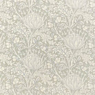 Close-up of beautiful Cynara Flower Fabric, featuring intricate floral pattern in shades of blue and green, perfect for creating stunning home decor and fashion pieces