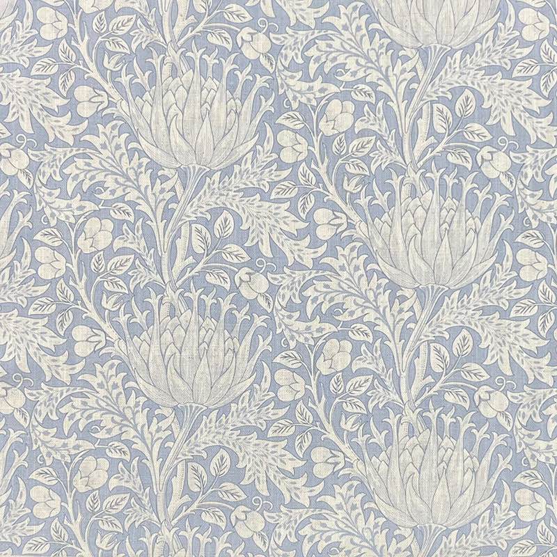 Close-up of luxurious Cynara Flower Upholstery Fabric in rich, vibrant colors and intricate floral pattern, perfect for elegant home decor
