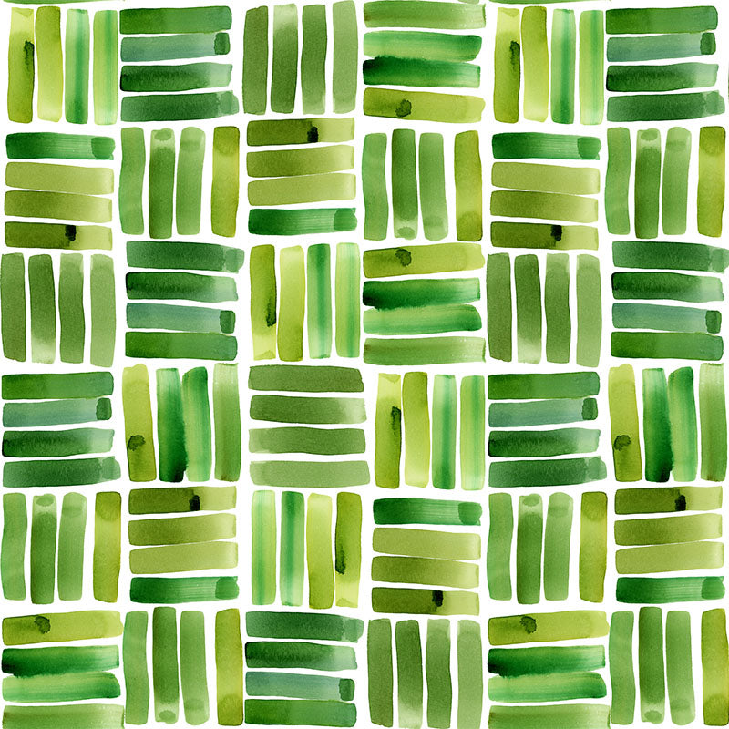 Dash Green flat washable curtain fabric by the metre with compact dash motif