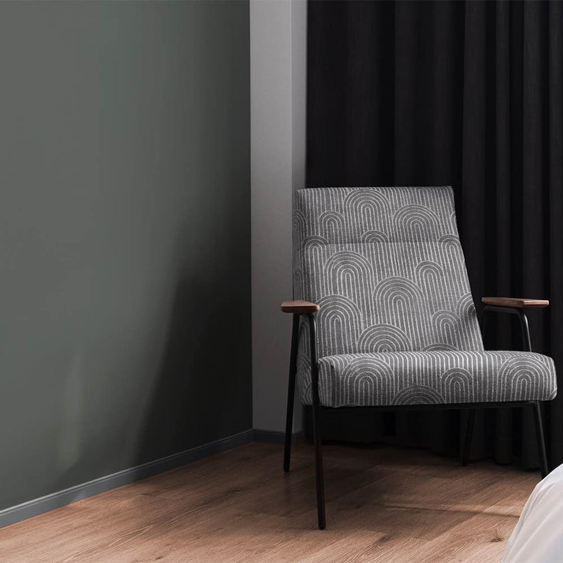 Sleek Deco Arches Upholstery Fabric for Furniture Upholstery