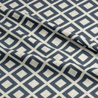 Dobby Midnight - Linen Upholstery Fabric UK