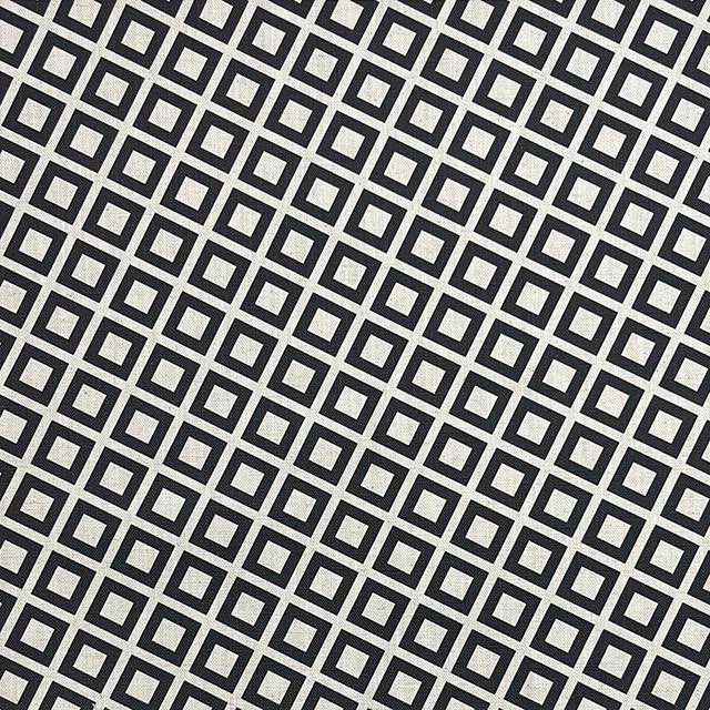 Dobby Noir - Linen Upholstery Fabric