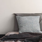 Duston Upholstery Fabric with a subtle sheen and soft feel in silver gray